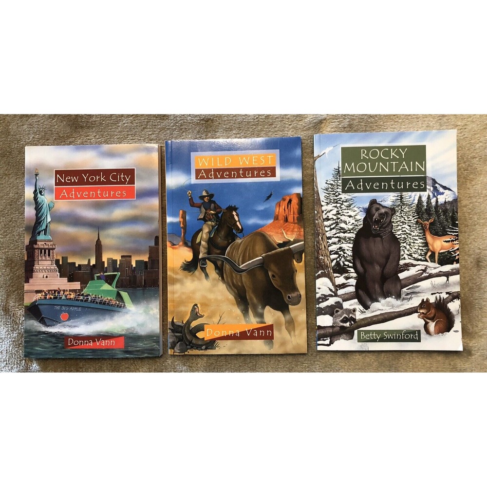 Adventure Series Book Lot Wild West Rocky Mountain New York Christian Fiction
